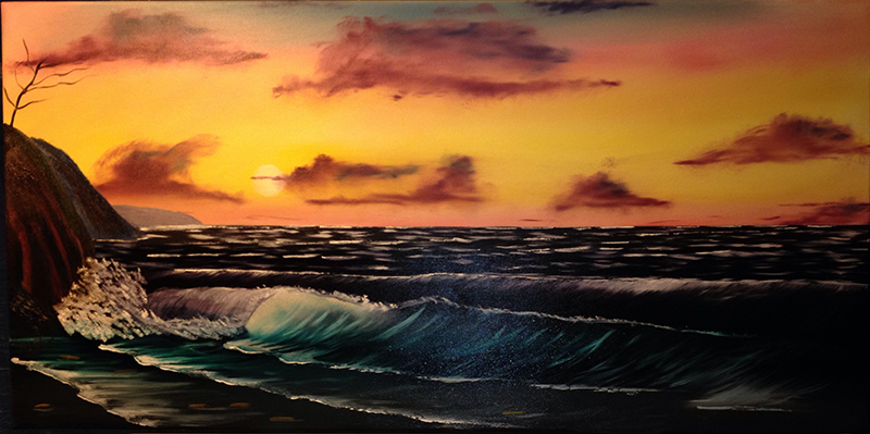 Seascape, Oil Painting, Oil Art