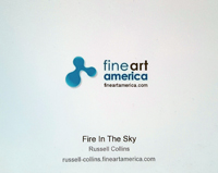 Back of Print on Demand Card Pixels and Fine Art America
